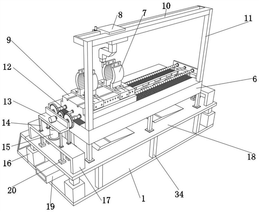 Machine tool buffering mechanism for motor shaft machining