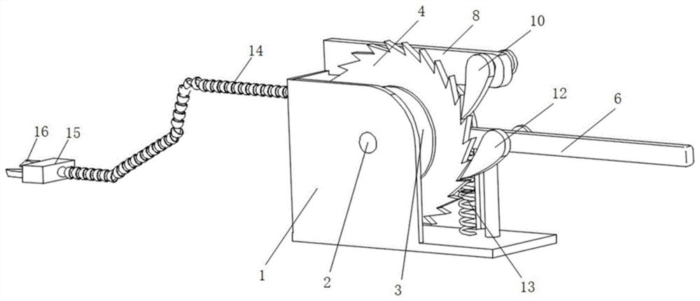 A portable clamping arm bolt cutter