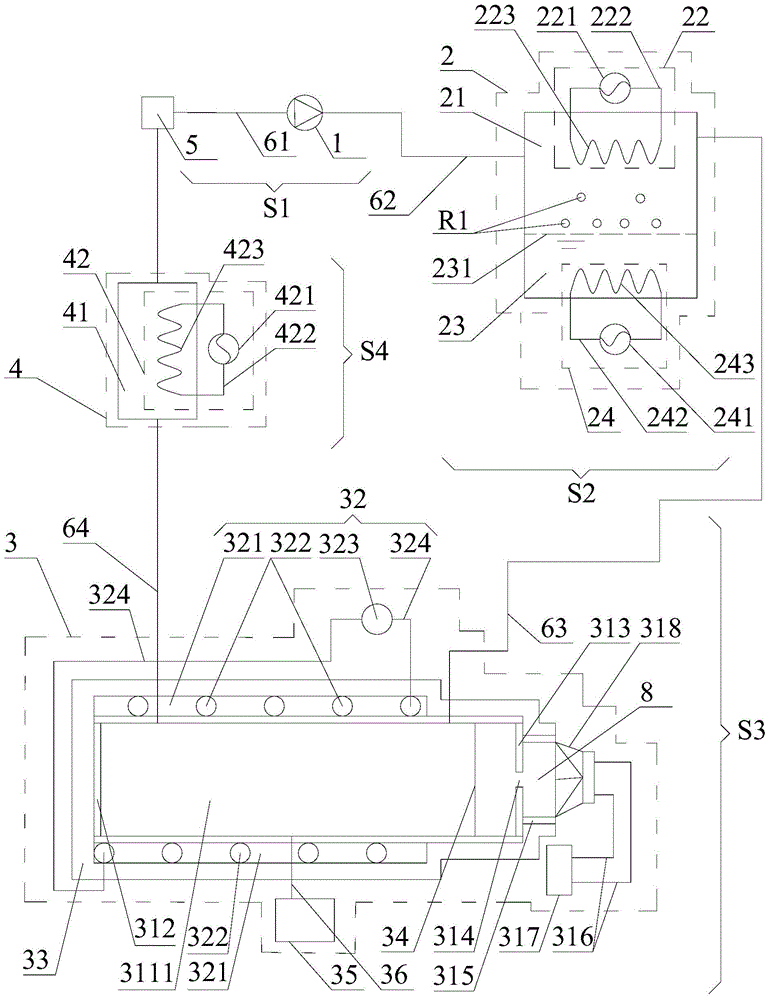 Method for reducing suspension particles in air by using humidification water condensation, and apparatus thereof