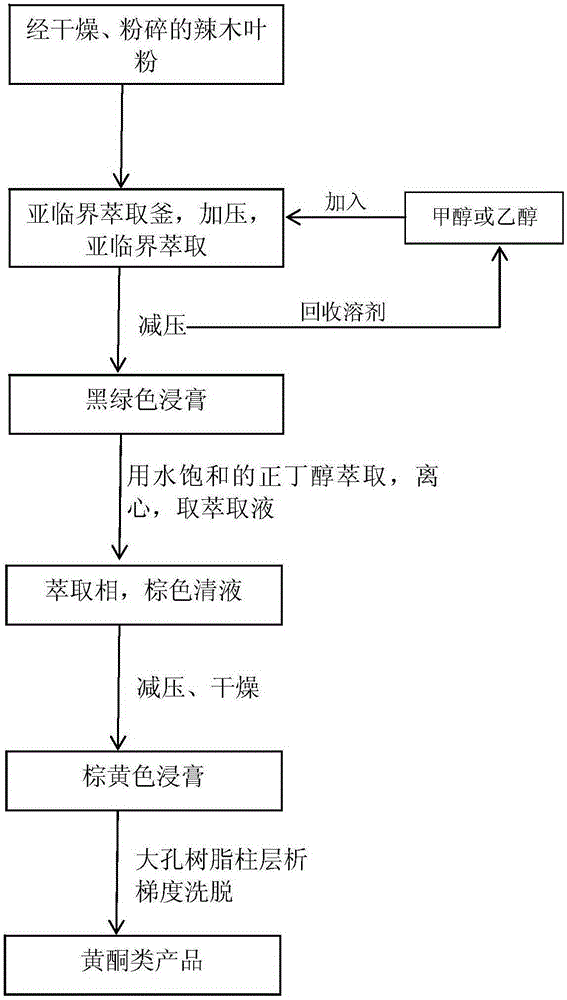 Method for extracting moringa flavonoids from moringa leaves