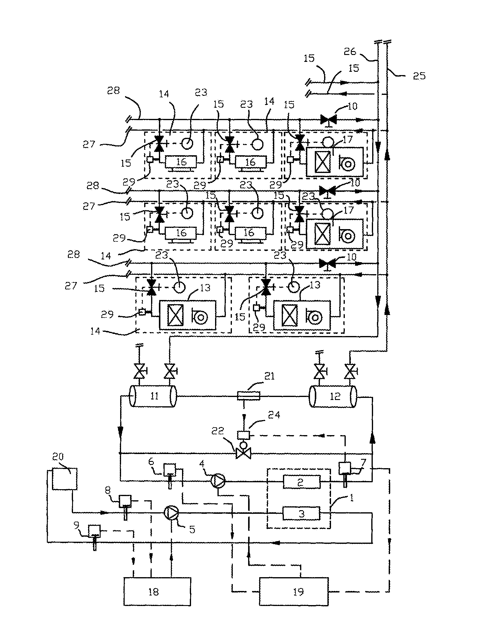 Central air-conditioning system and control method thereof