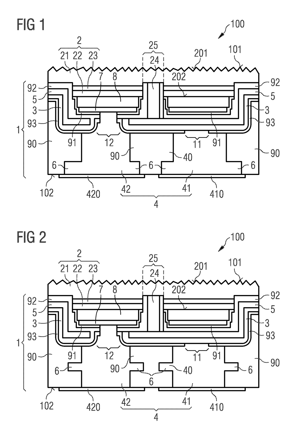 Device and method for producing a device