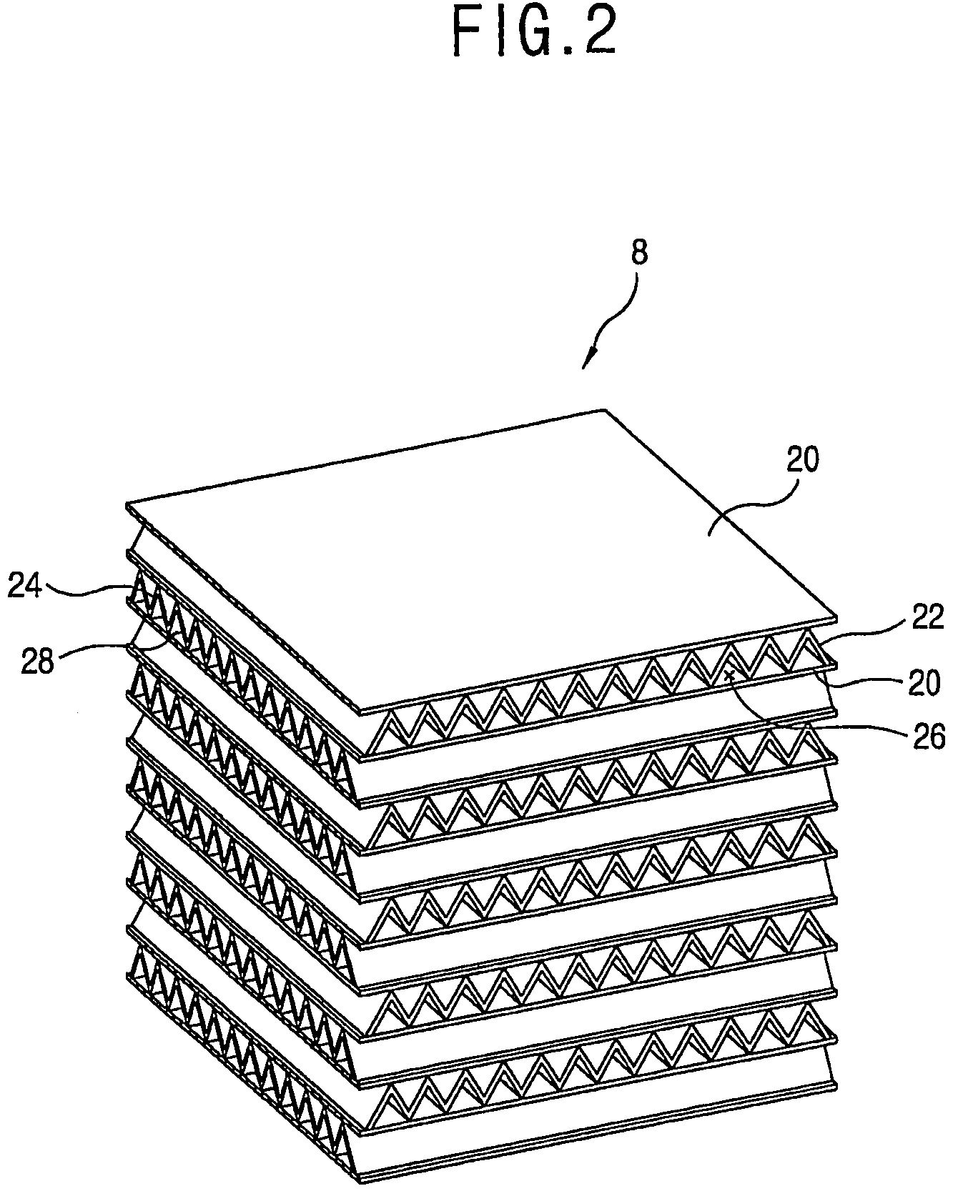 Heat exchanger of ventilating system