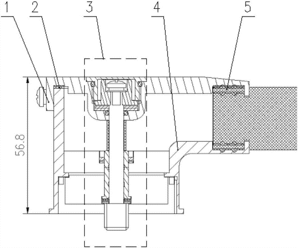 A handwheel-free central screw type electrical connector plug