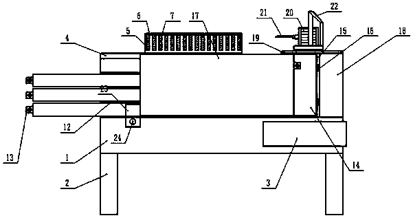 A groove type workpiece processing device for mechanical processing