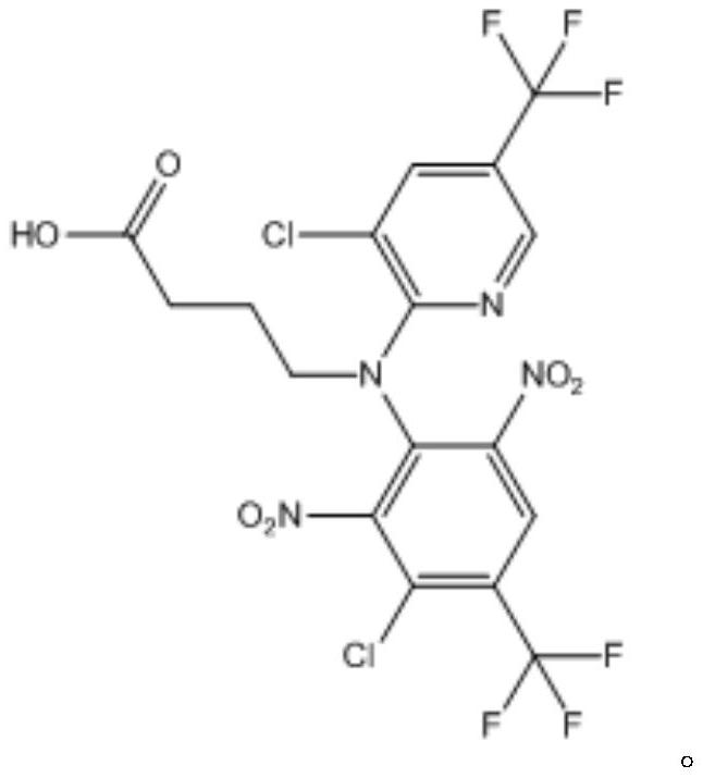 Fluazinam hapten, artificial antigen and antibody and preparation method and application thereof