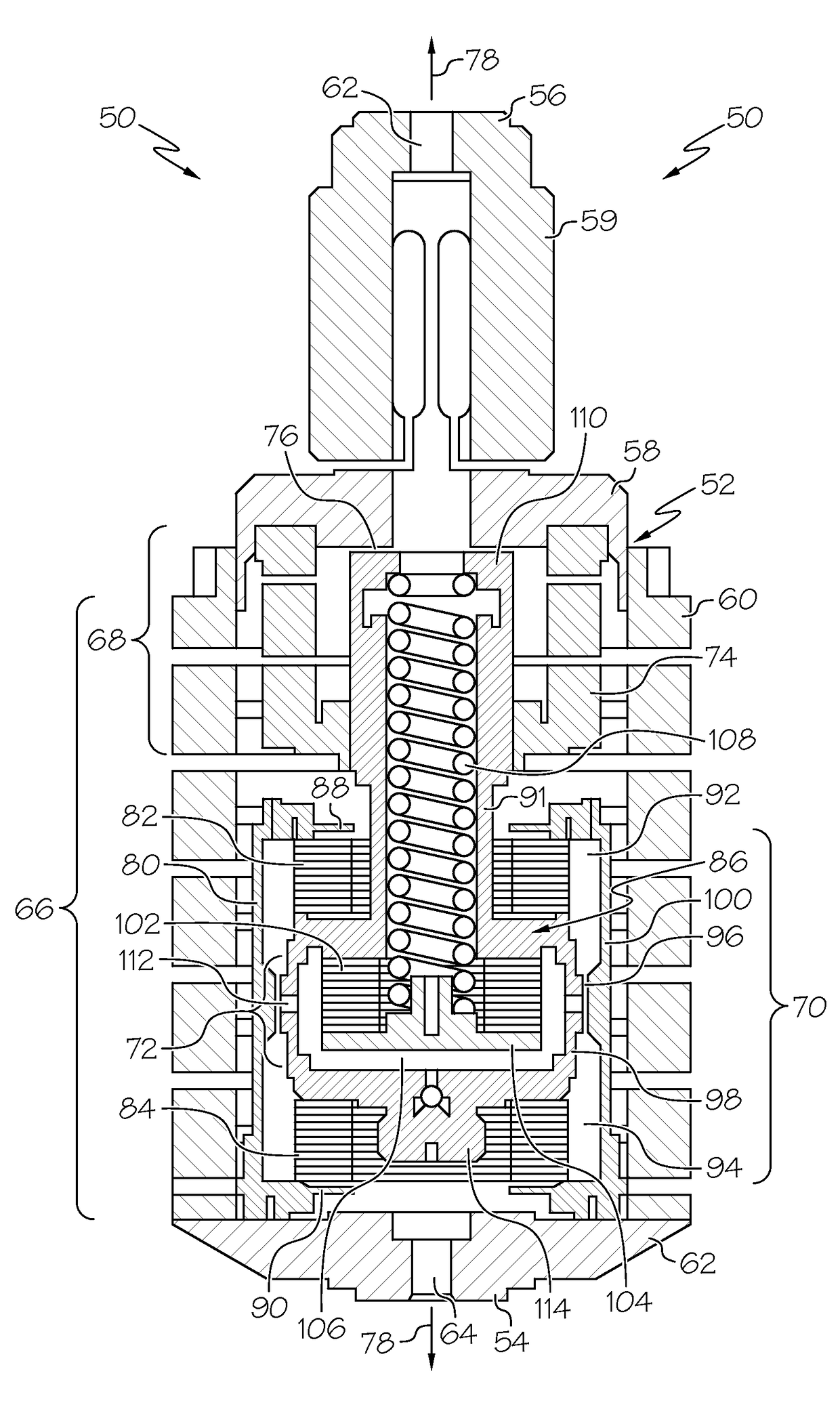 Isolators including damper assemblies having variable annuli and spacecraft isolation systems employing the same