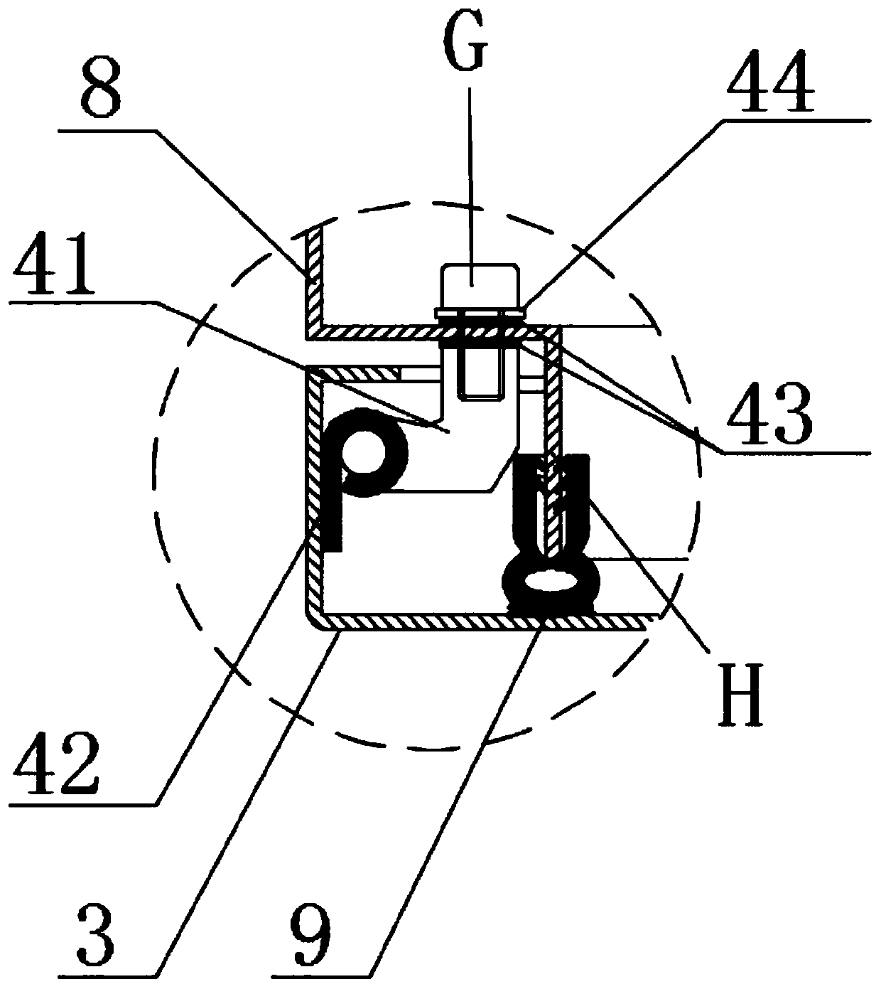 Expandable waterproof control box with strong and weak power separation