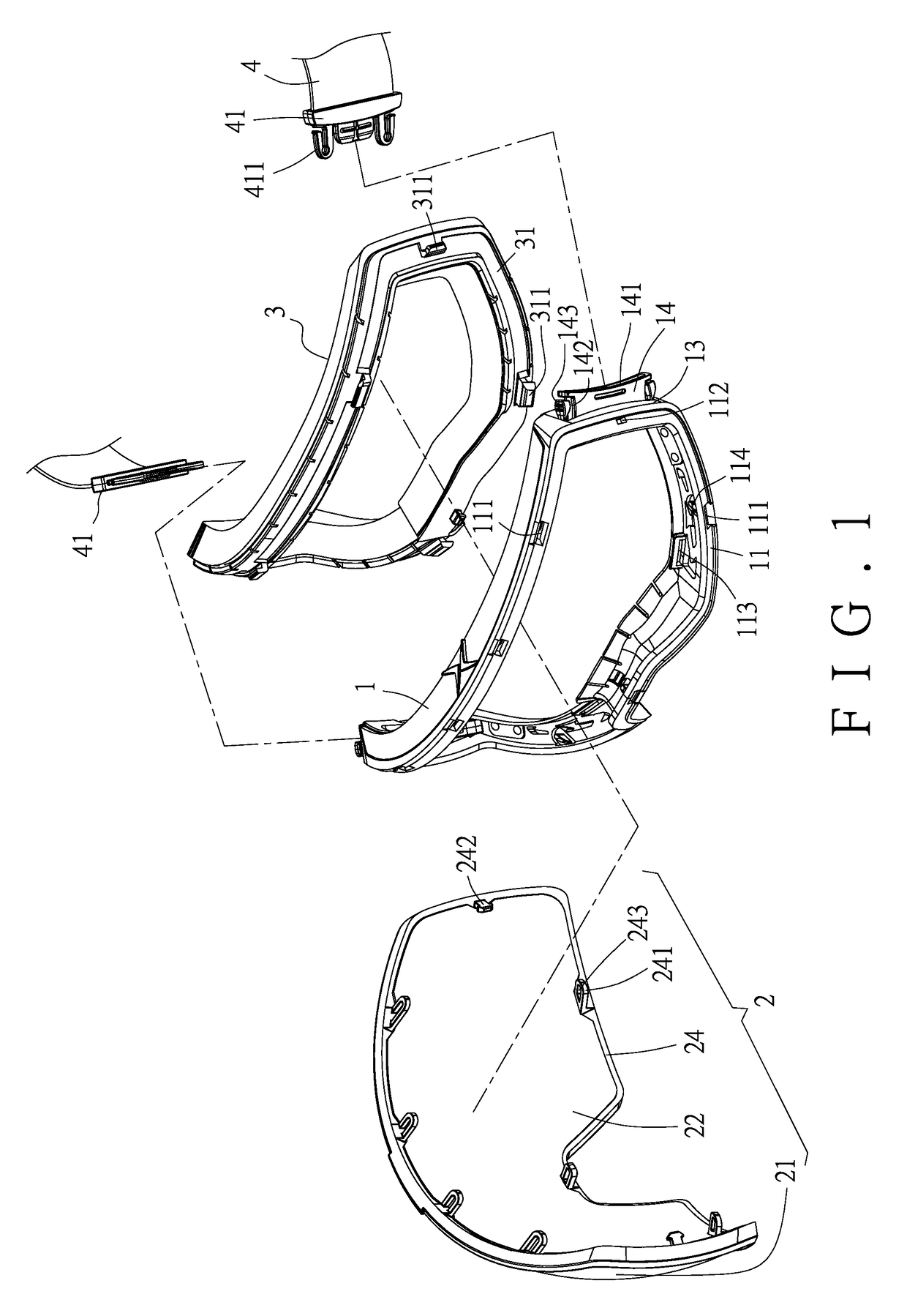 Snow goggles allowing disassembly