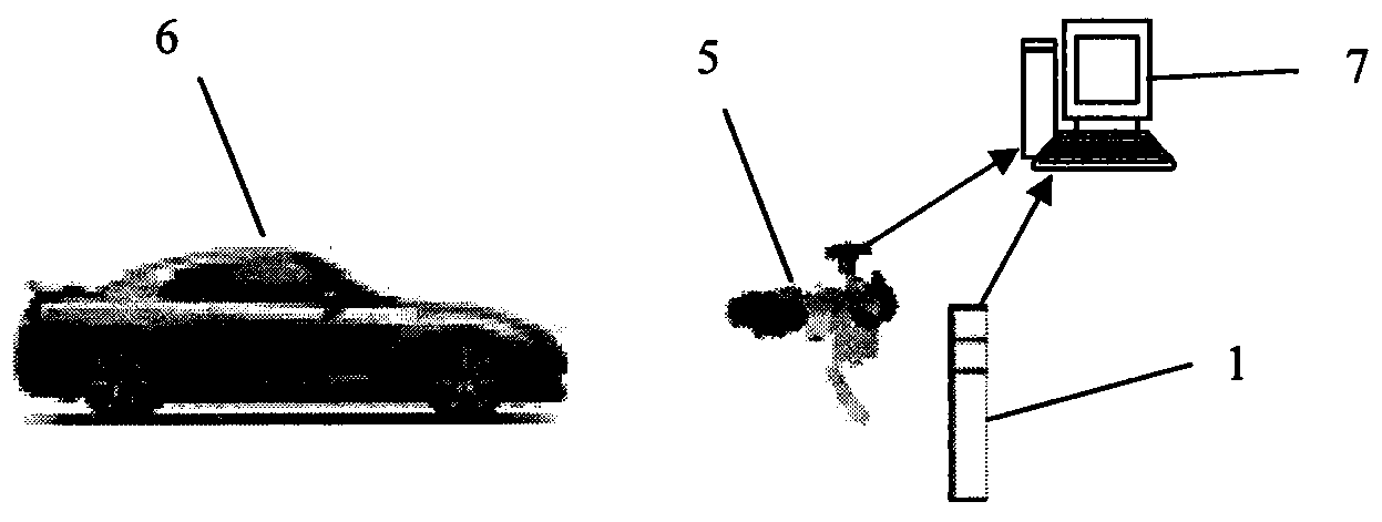 Automobile headlamp test data error correction method based on driving direction