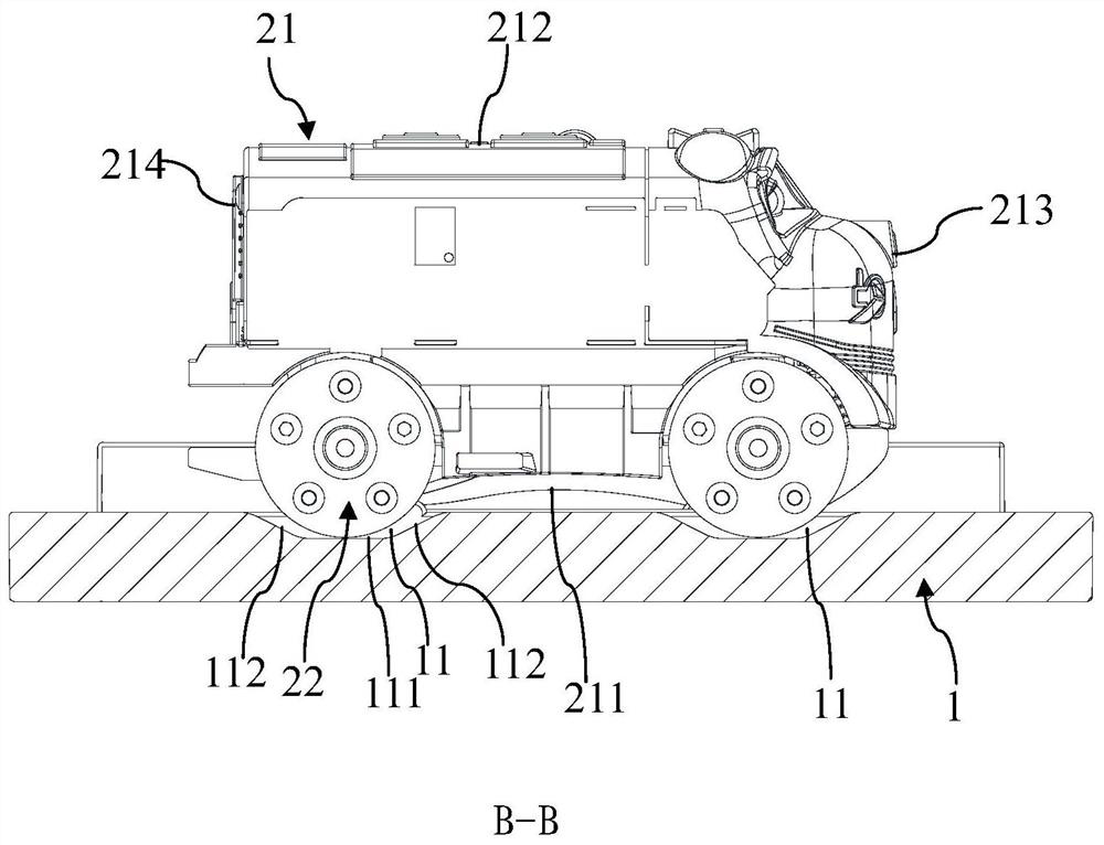 Parking overload protection assembly for track toy