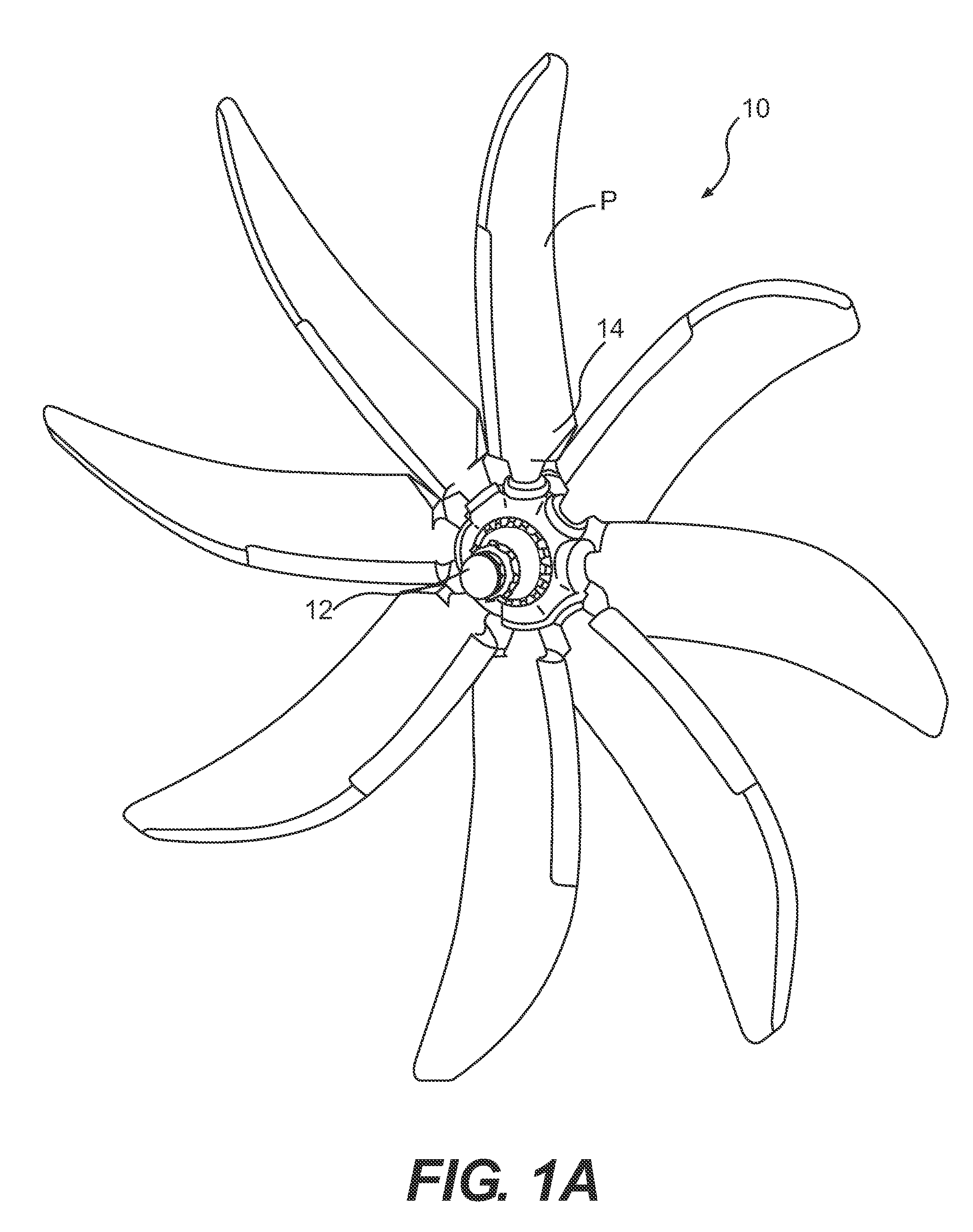 Propeller blade retention system with tapered roller bearing cartridge assemblies