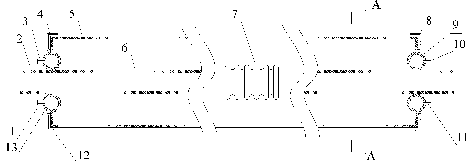 Solar groove type thermal power generation evacuated collector tube and preparation method thereof