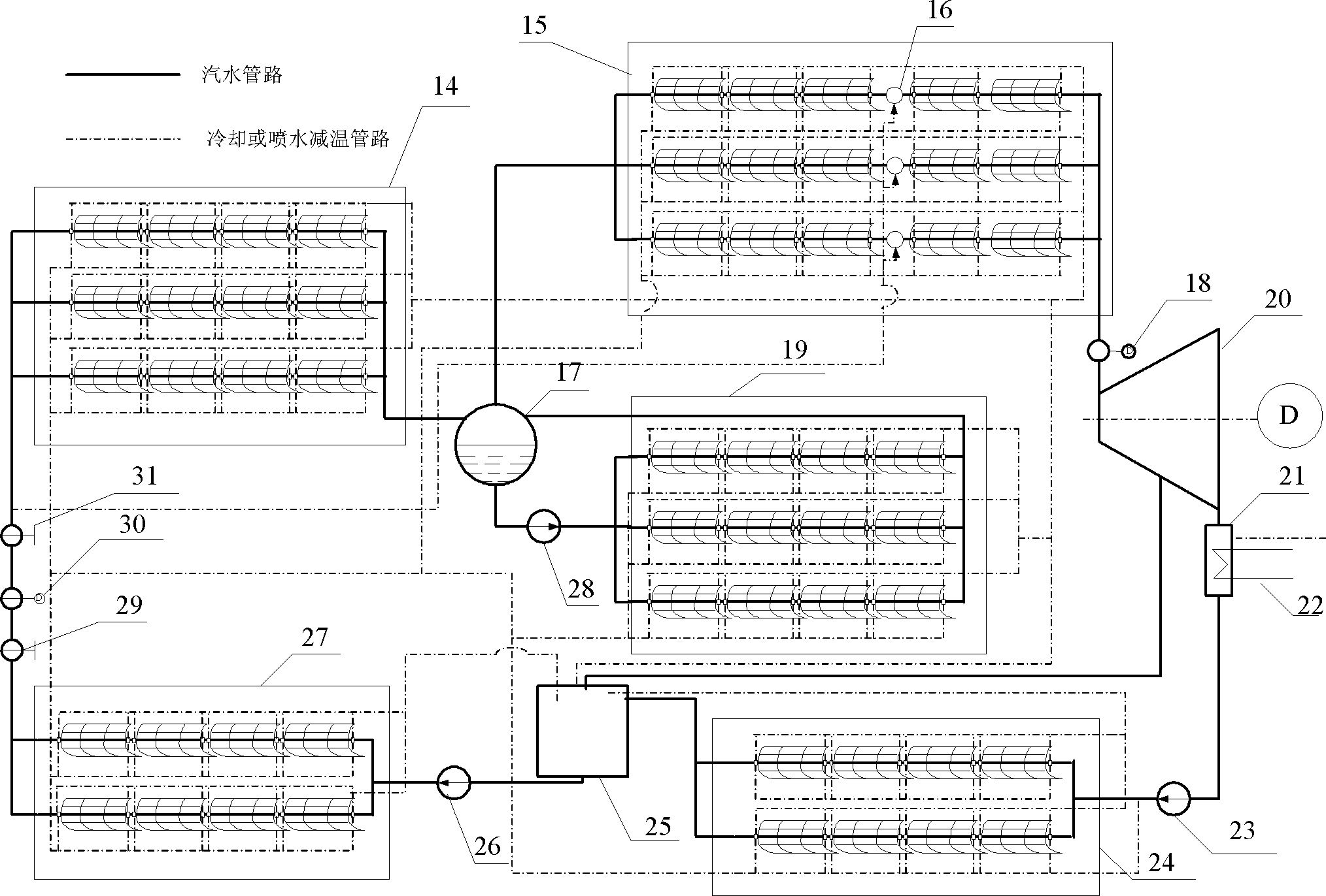 Solar groove type thermal power generation evacuated collector tube and preparation method thereof