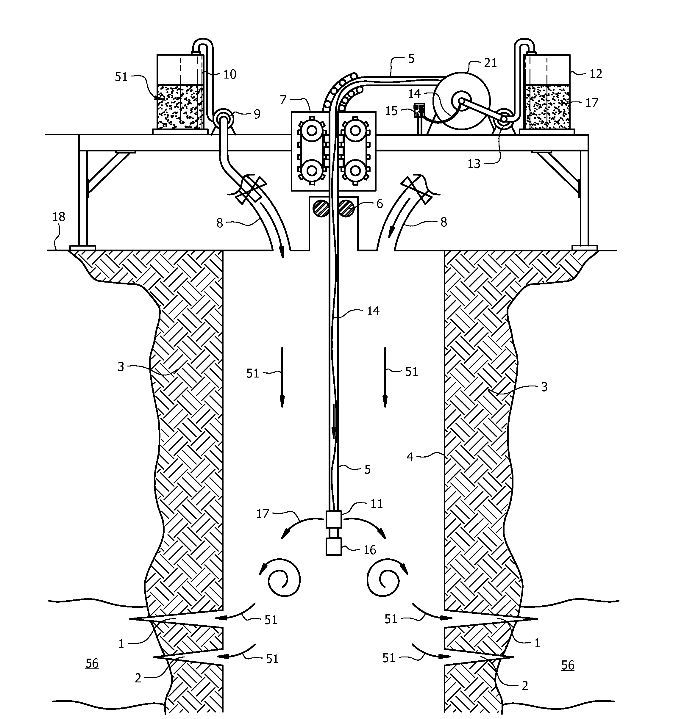 Method and apparatus to treat well stimulation fluids in-situ