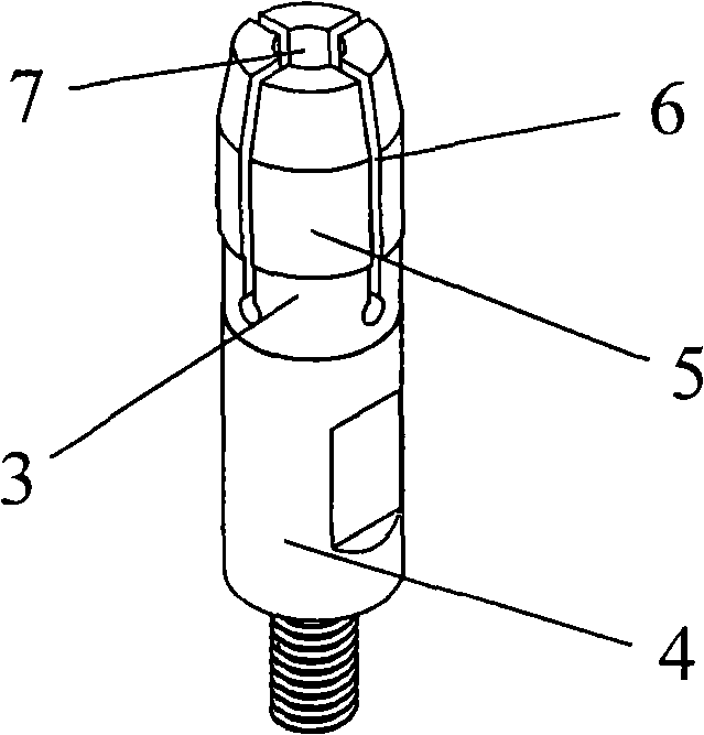 Insert-fixing device of compaction forming die