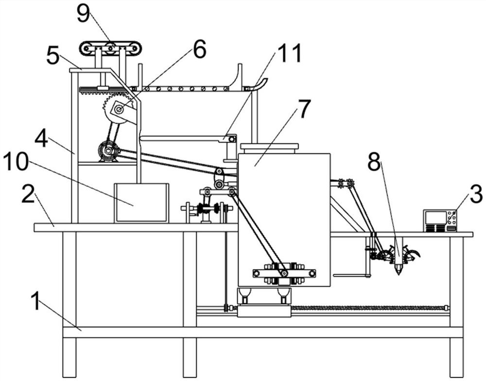 Unfolding positioning type shell treatment device