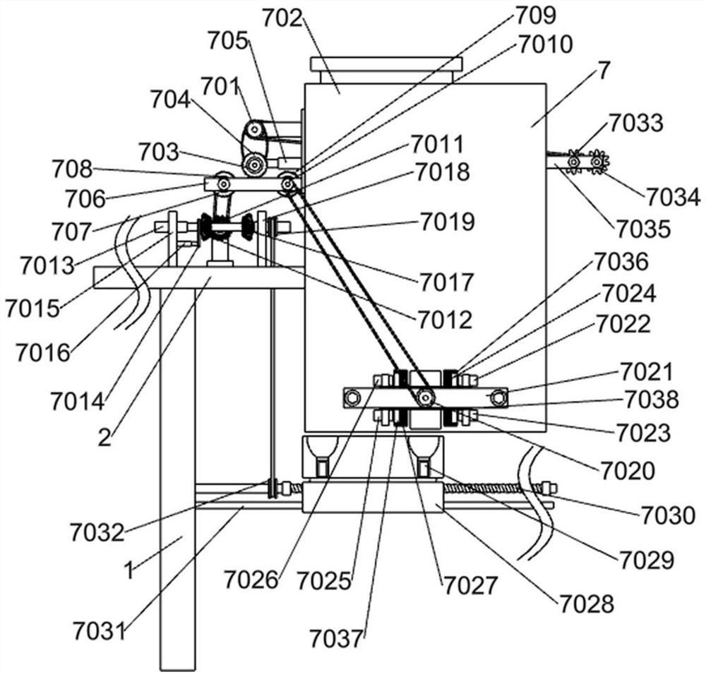 Unfolding positioning type shell treatment device