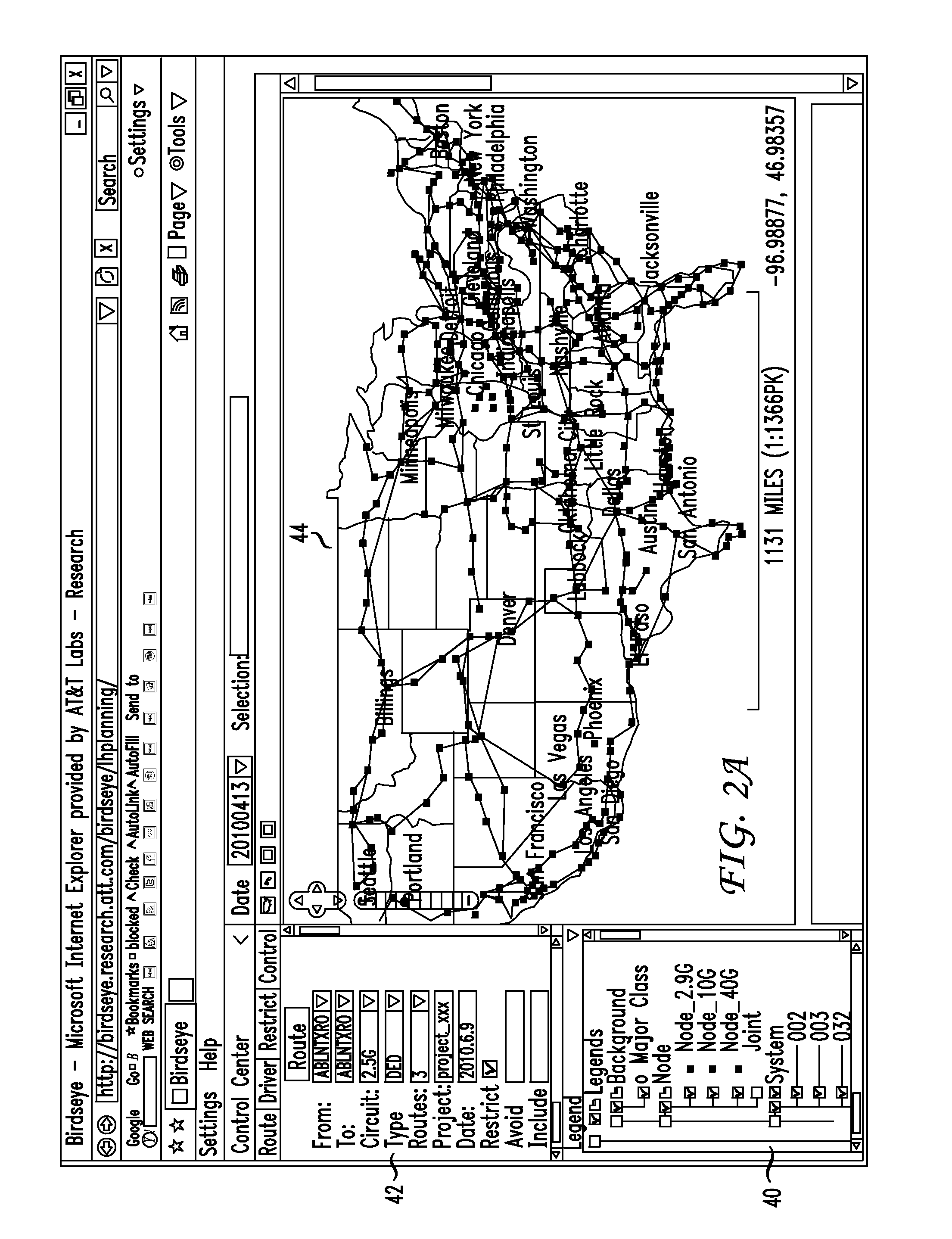 Reachability Matrices Spanning Multiple Domains in an Optical Network