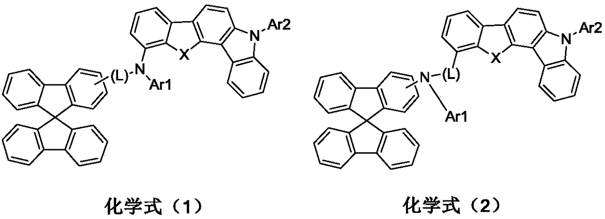 Organic photoelectric device containing oxathiocyclic triarylamine compounds and application thereof