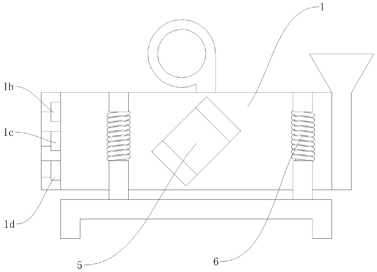 Agricultural grain efficient vibration screening machine