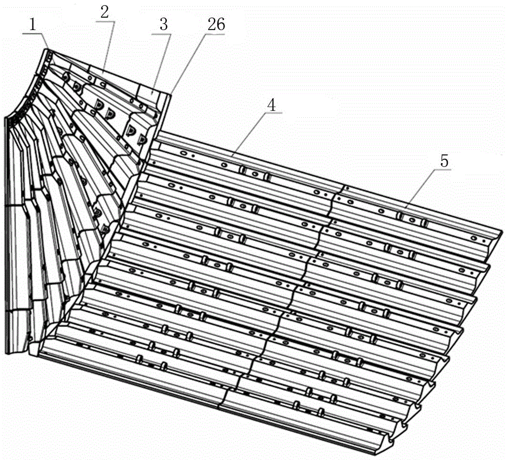 Novel liner plate structure used for large autogenous mill