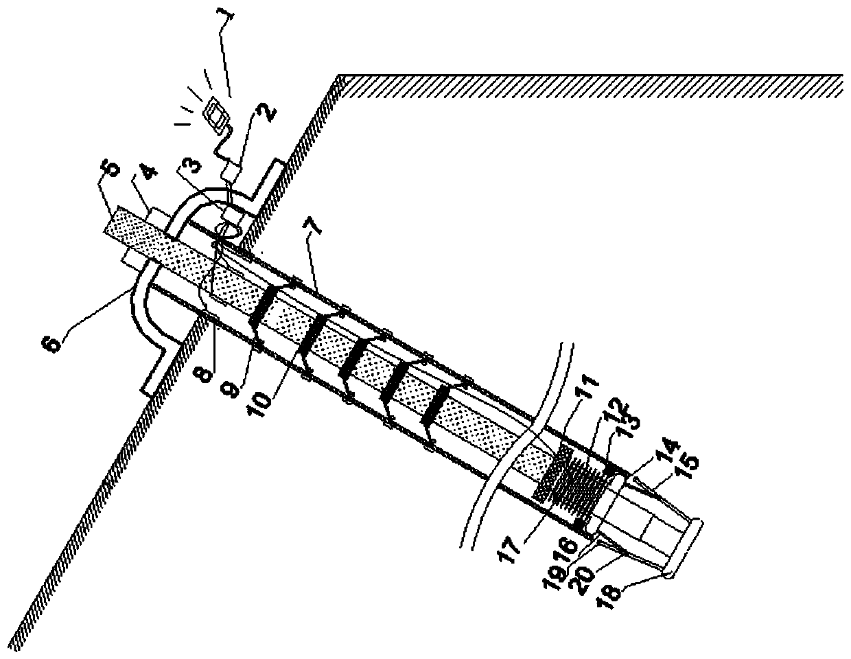 An imitation tree root anchor rod and its installation method