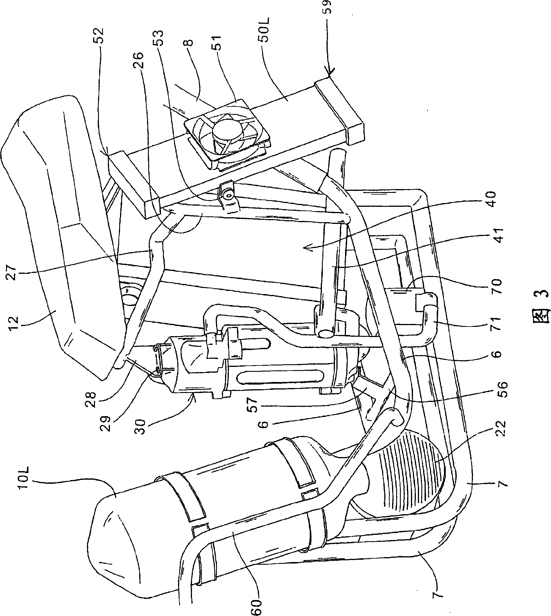 Saddle riding type fuel cell vehicle