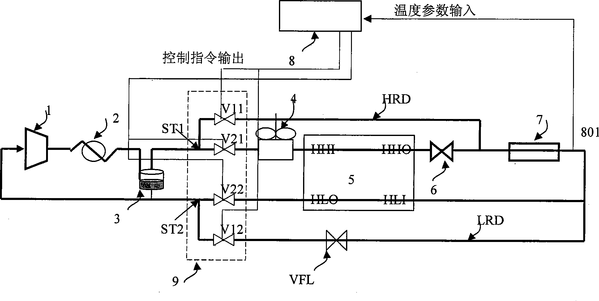 Thermal storage defrosting or temperature controlling mixed working substance copious cooling throttle refrigeration system