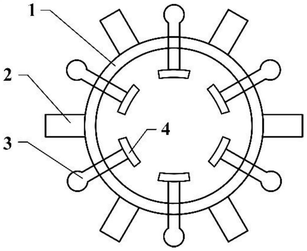 Method for eliminating orientation uncertainty of geologic body outside well based on eccentric measurement of dipole acoustic logging instrument