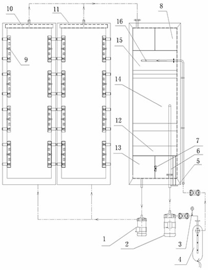 Ultrasonic treatment-air floatation integrated oil removal equipment