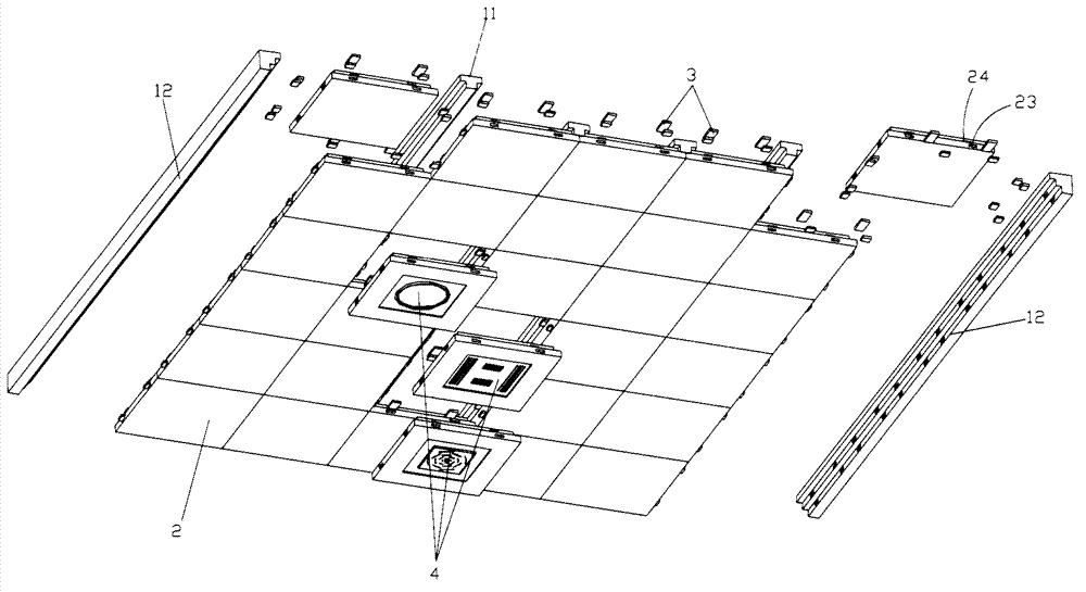 Integrated ceiling