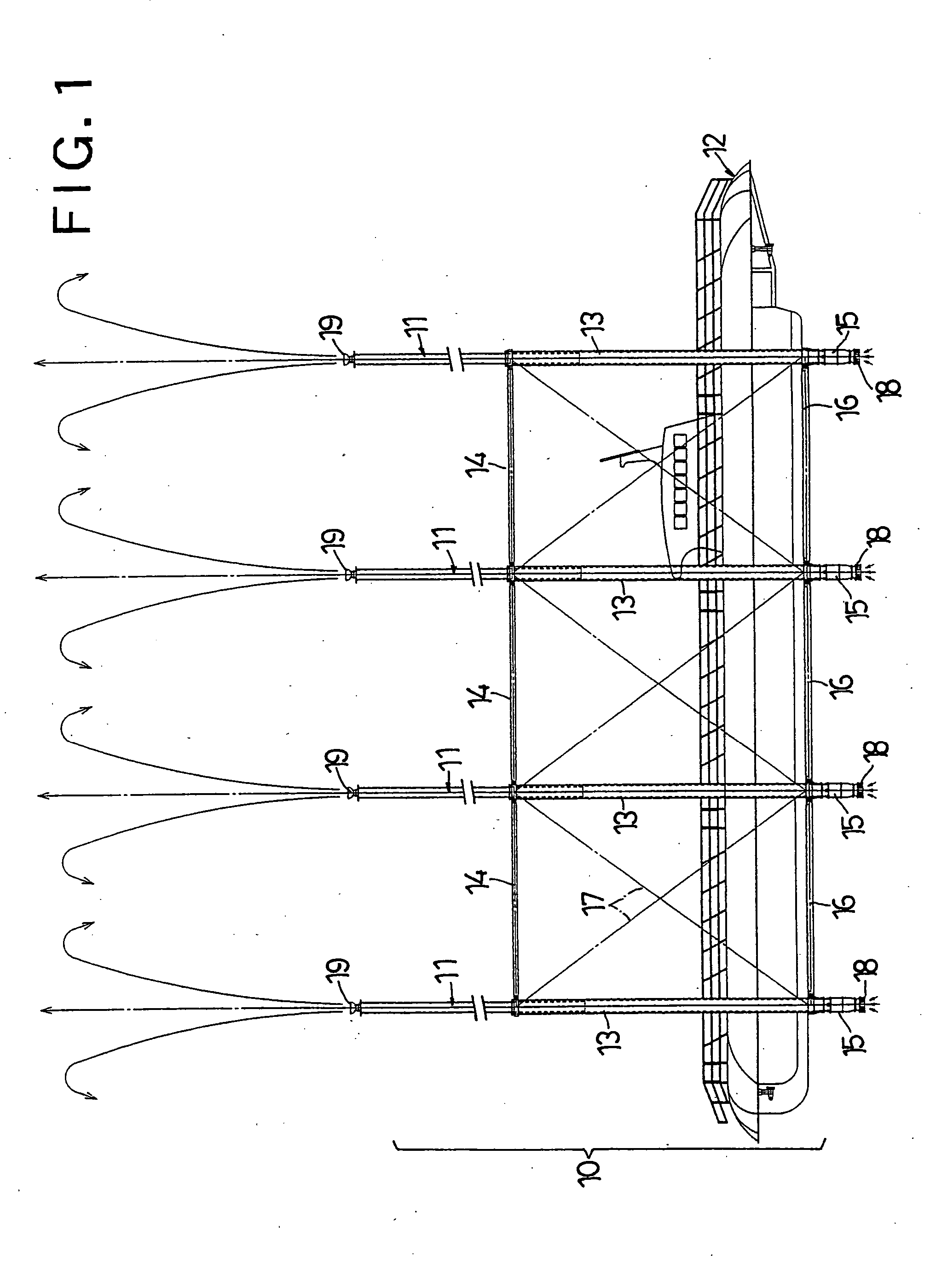 Apparatus for lowering water temperature of sea surface