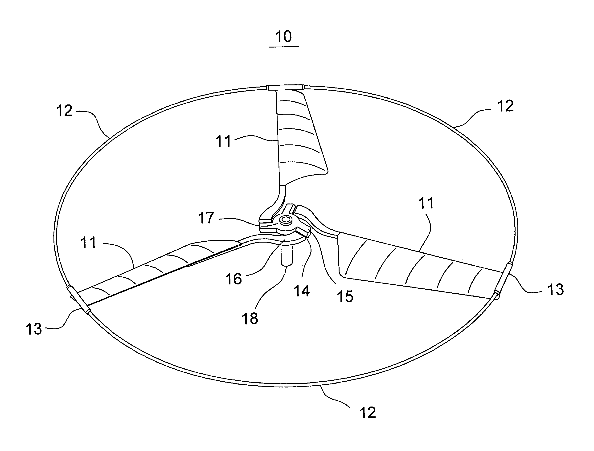 Rotor for passively stable helicopter