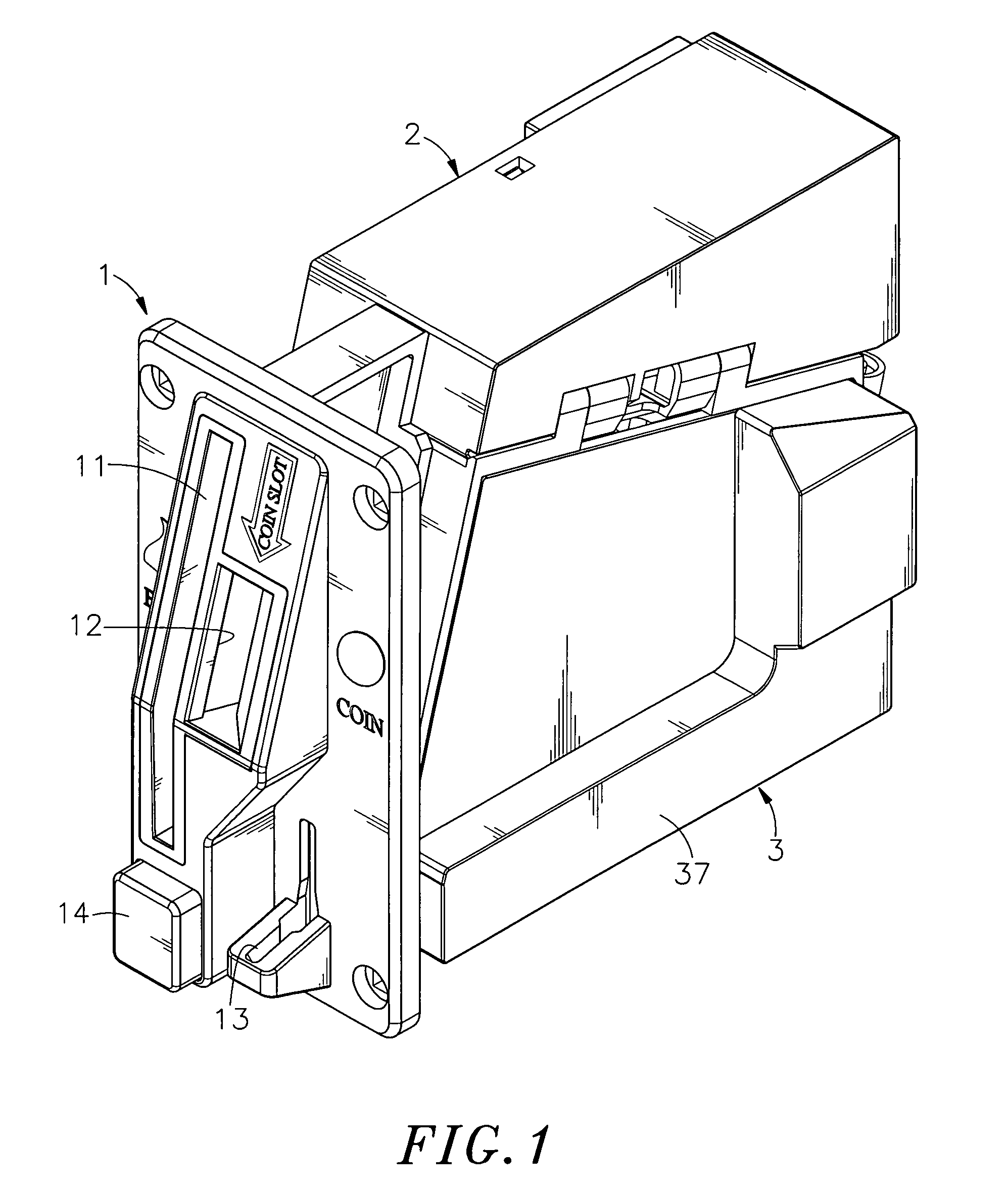 Bill and coin acceptor