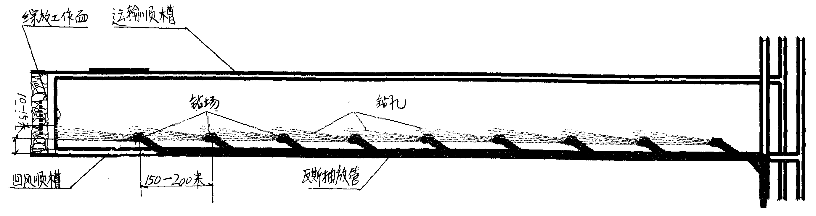 Arrangement method for gas drainage drill sites of highly-gassy fully-mechanized top-coal caving surface