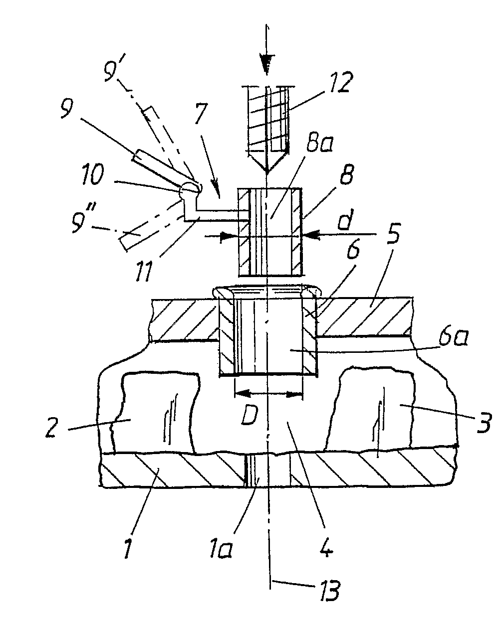 Guide device able to interact with a number of sleeves disposed in a tooth template