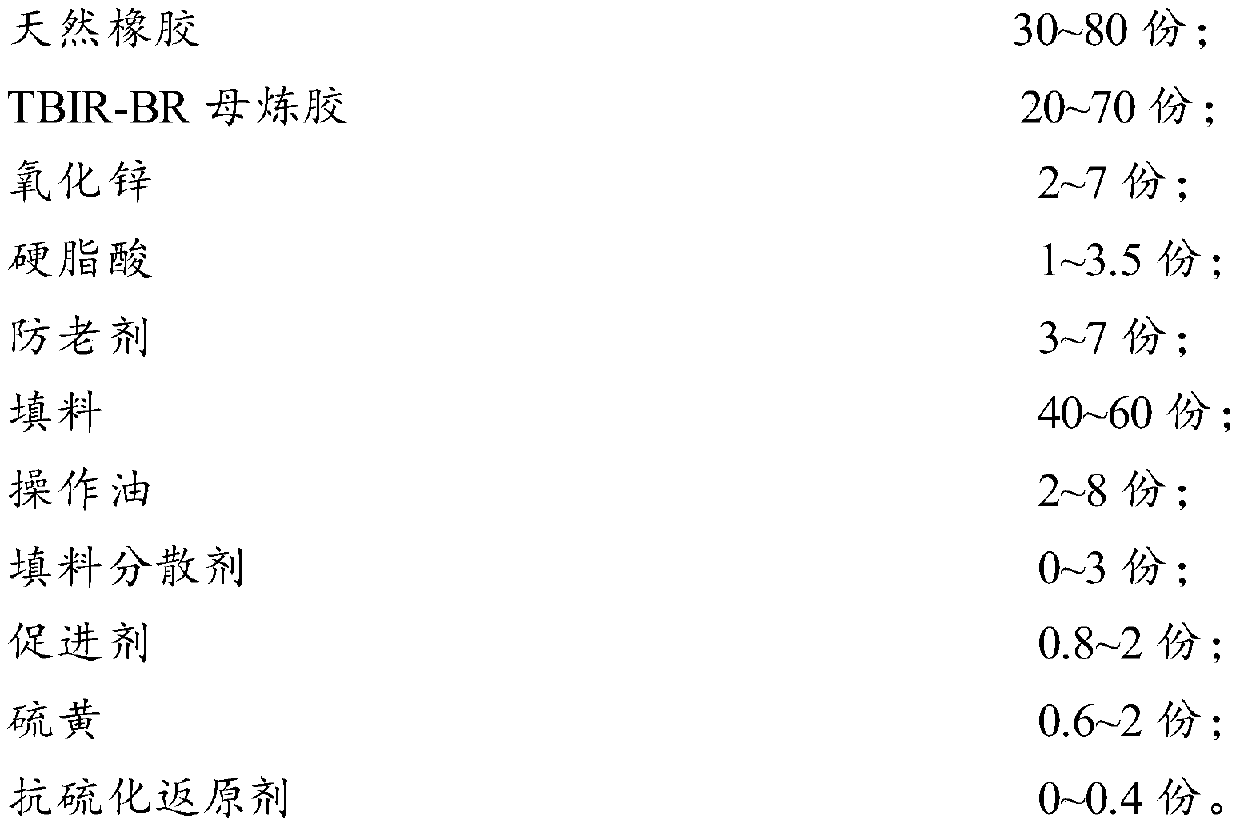 Tire sidewall rubber and preparation method thereof