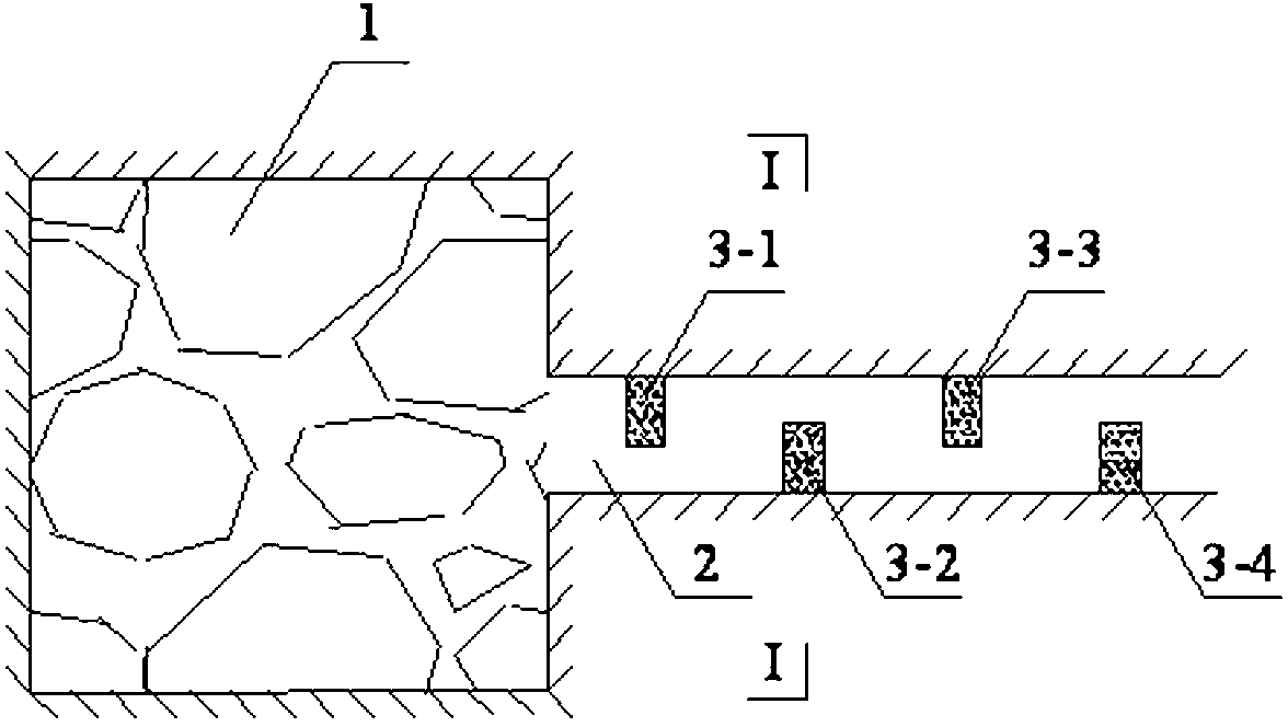 Prevention method of air shock wave disaster in mine goaf