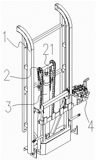 Garbage collection device for pure electric garbage truck