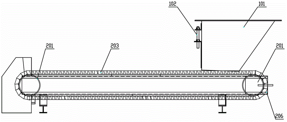 Link plate type high-temperature automatic constant weight feeder