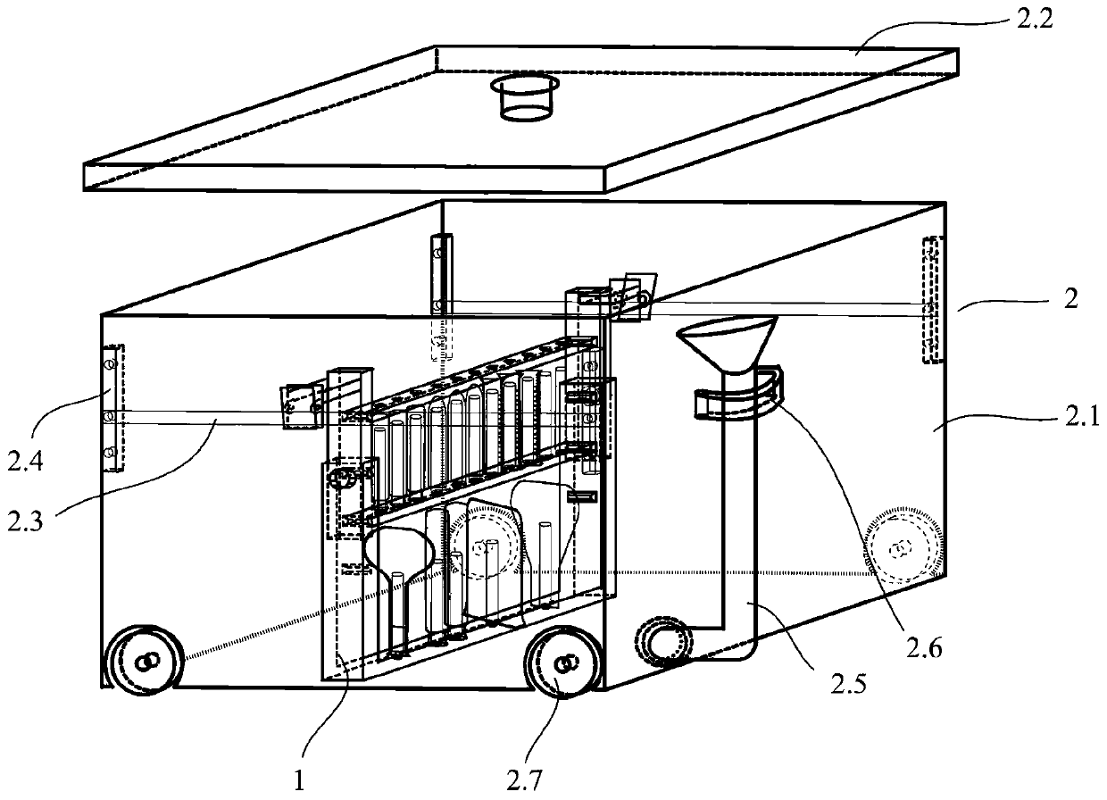 Acid liquor soaking frame and device