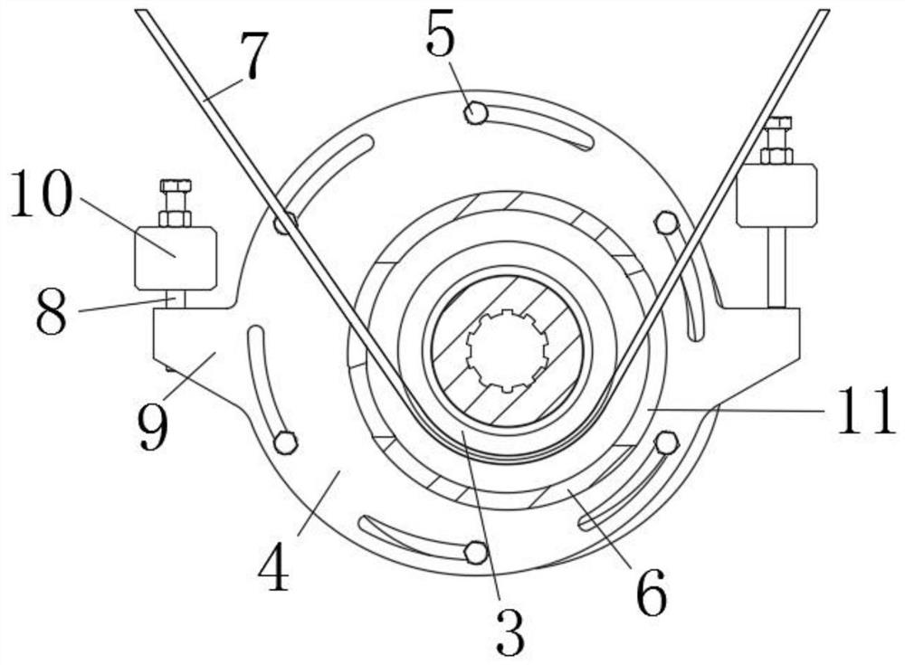 Transmission mounting mode for frame winch