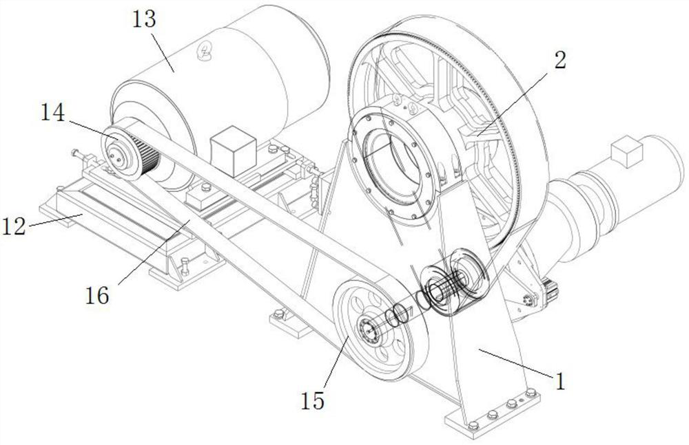 Transmission mounting mode for frame winch