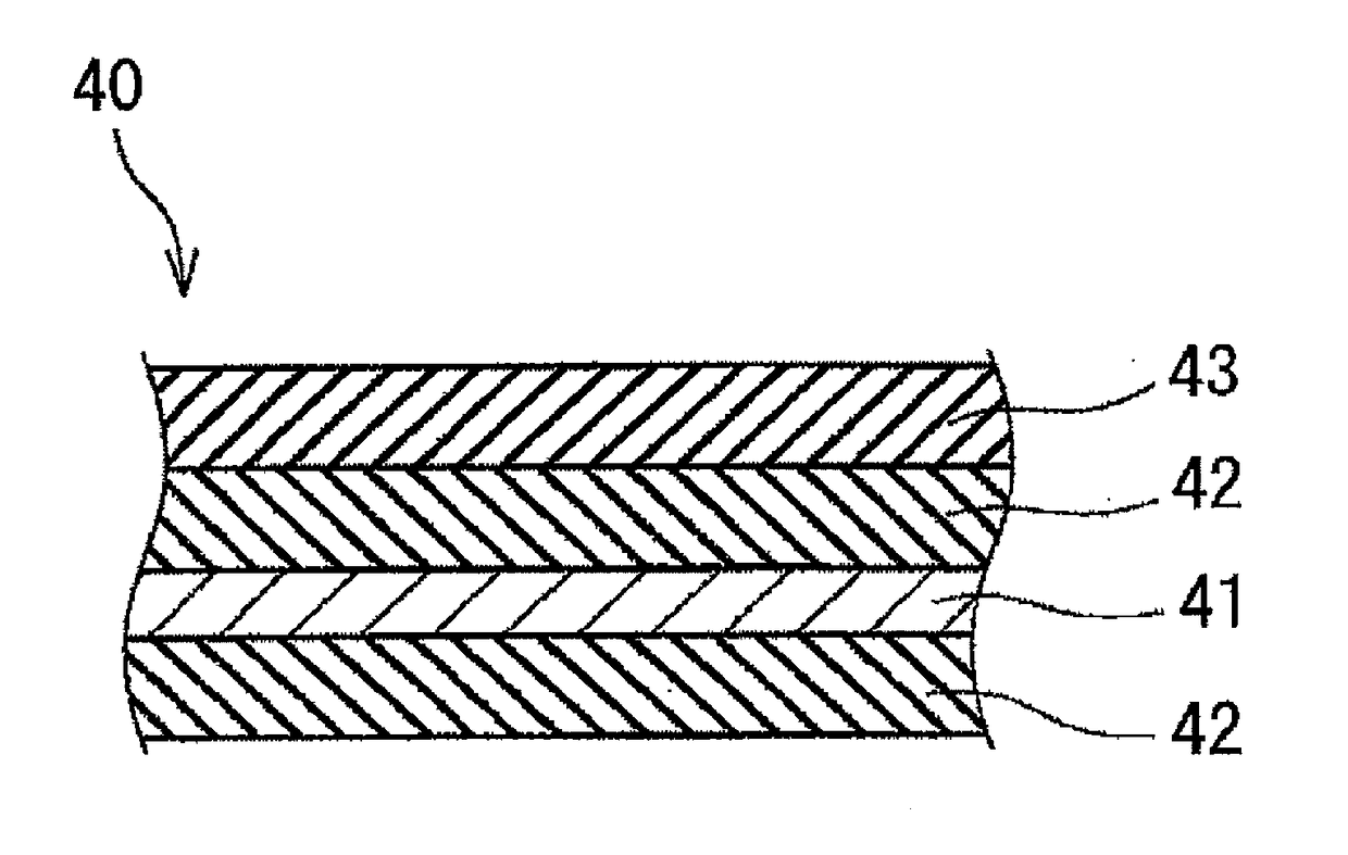 Multilayer structure, packaging material and product including same, and protective sheet for electronic device