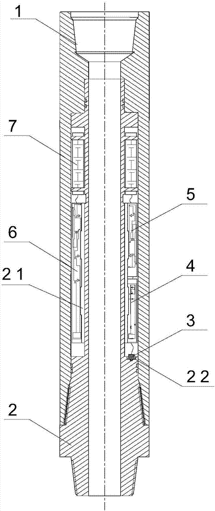 Cascading type ground receiving and displaying system of underground acoustic signals