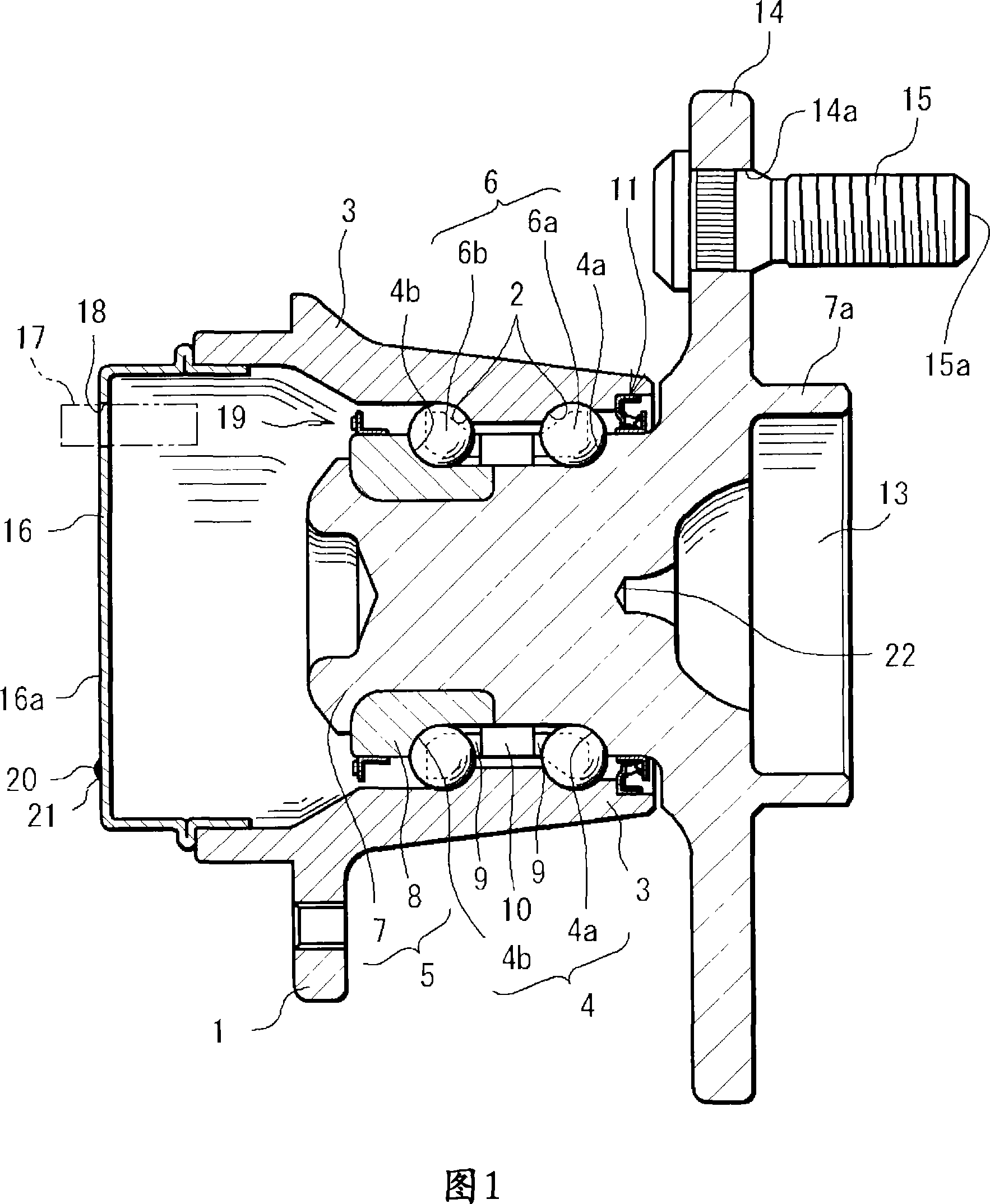 Bearing device for wheel