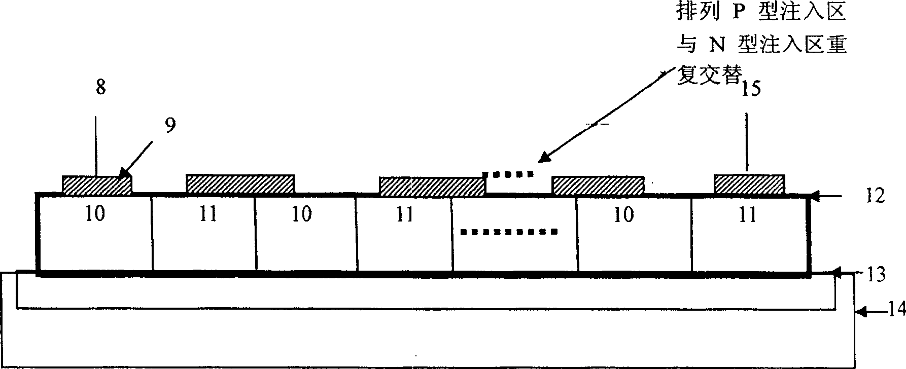 Diode string structure