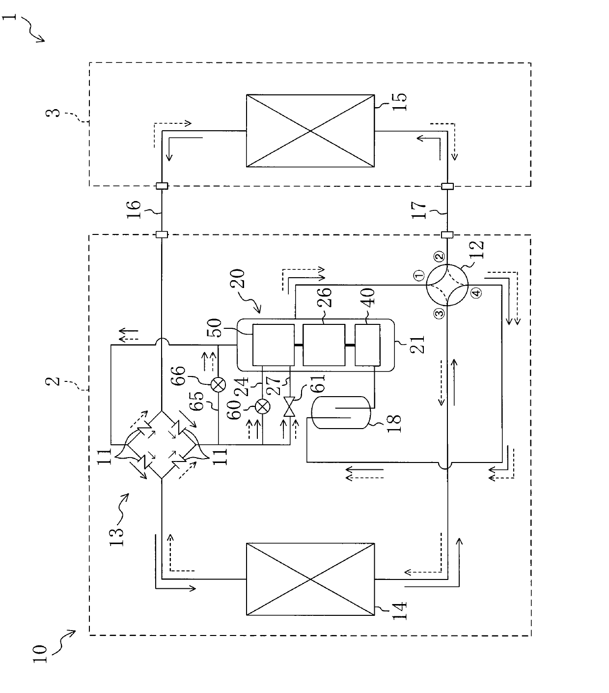 Freezing apparatus, and expander