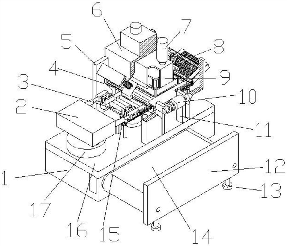 A product automatic film packing machine and its working method